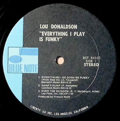 Donaldson Lou  - Everything I Play Is Funky