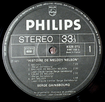 Gainsbourg Serge - Histoire De Melody Nelson